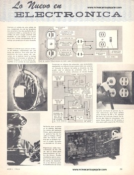 Lo Nuevo en Electrónica - Abril 1964