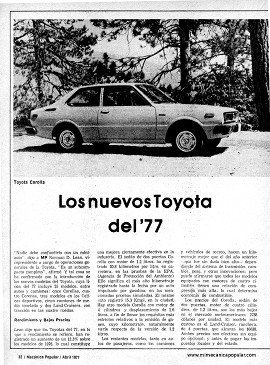 Los Toyota del 77 - Abril 1977