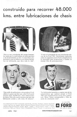 Publicidad - Automóviles Ford -Abril 1961