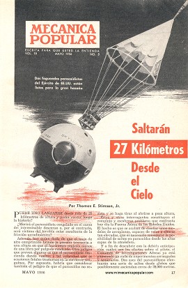 Saltarán 27 Kilómetros Desde el Cielo - Mayo 1956