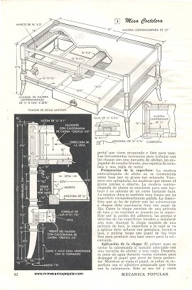 Tablero de cuero para sus muebles - Abril 1952