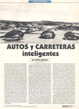 Autos y Carreteras Inteligentes - Agosto 1993