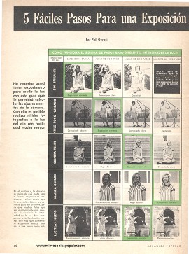Fotografía: 5 Fáciles Pasos Para una Exposición Perfecta - Noviembre 1968