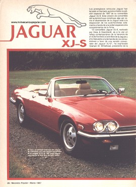 Jaguar XJ-S - Marzo 1987