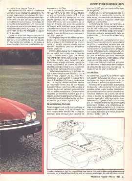 Jaguar XJ-S - Marzo 1987