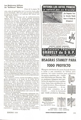 Los Madereros Utilizan Un Bulldozer Marino - Enero 1950