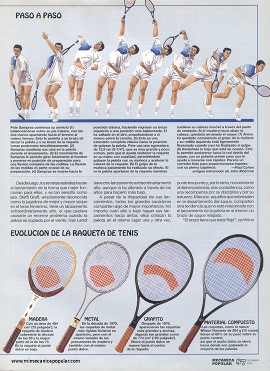 Ciencia deportiva: Cómo puede mejorar su saque en el tenis - Diciembre 1993