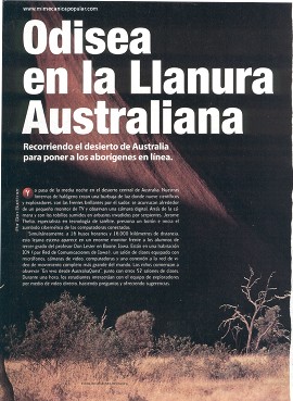 Odisea en la Llanura Australiana - Julio 2001