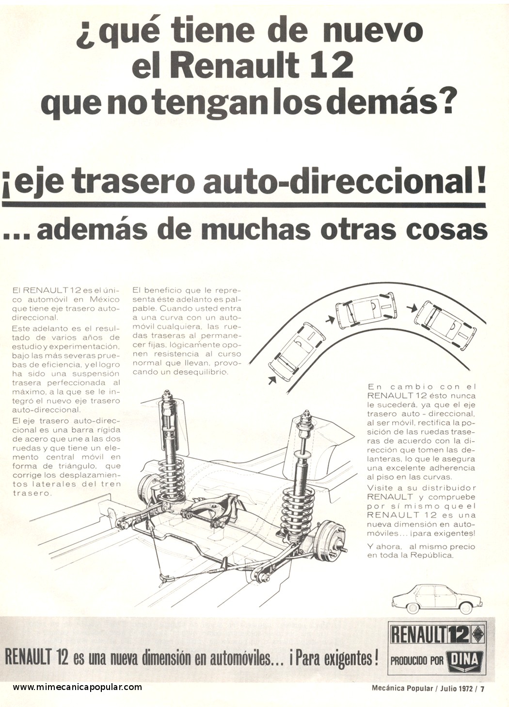 Publicidad - Renault 12 - Julio 1972