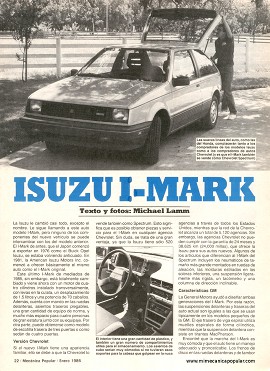 Isuzu I-Mark - Enero 1986