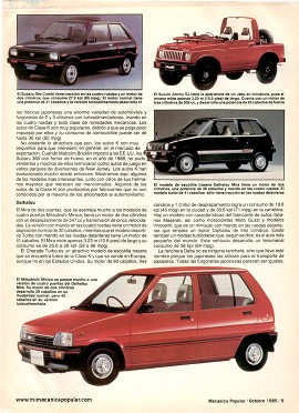 Miniautos Japoneses - Octubre 1985
