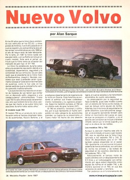 Volvo para 1987 - Junio 1987