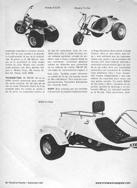 Triciclos Motorizados para la Ciudad - Septiembre 1974