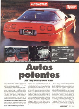 Autos Potentes - Abril 1989