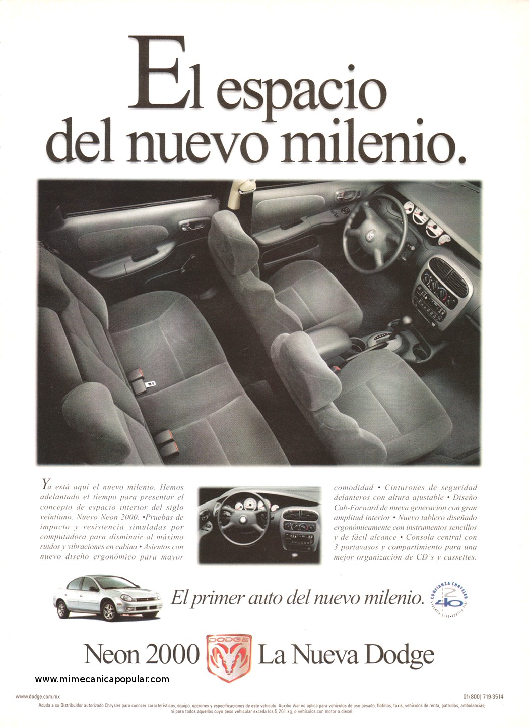 Publicidad - Dodge Neon 2000 - Julio 1999