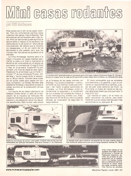Mini casas rodantes - Junio 1981