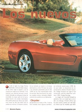 Los nuevos autos del 98 - Noviembre 1997