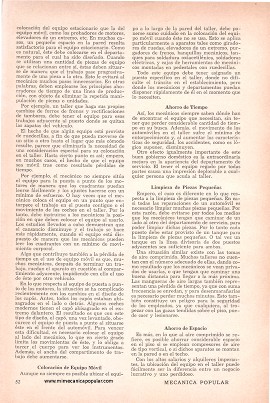 Saque el Mayor Provecho Posible de su Taller Mecánico - Agosto 1959