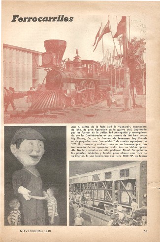 Desfile de un Siglo de Ferrocarriles - Noviembre 1948