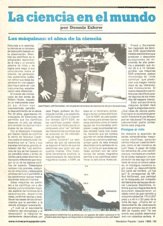 La ciencia en el mundo - Junio 1988