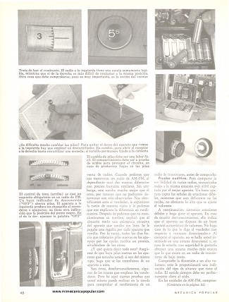 Los Radios de Transistores - Noviembre 1962