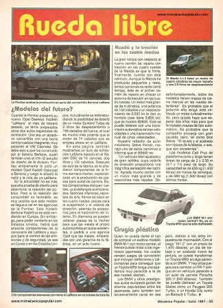 Rueda libre - Junio 1987