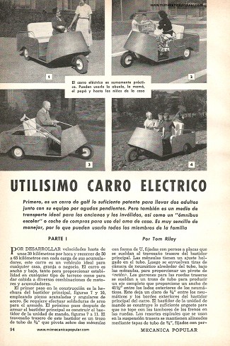 Utilísimo Carro Eléctrico - Junio 1958