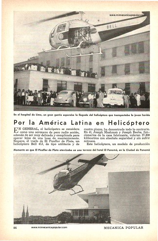 Por la América Latina en Helicóptero - Junio 1958