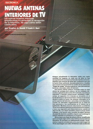 Antenas Interiores de TV - Diciembre 1992