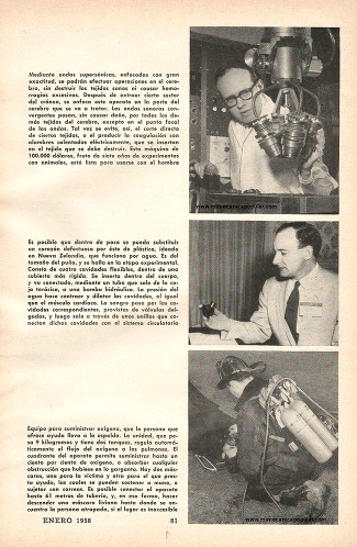 Auxiliares mecánicos para los médicos - Enero 1958