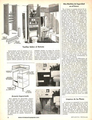 Dos prácticas ideas para el cuarto de baño - Febrero 1967