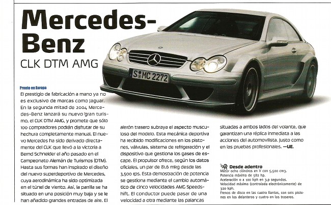 Mercedes-Benz CLK DTM AMG - Julio 2004