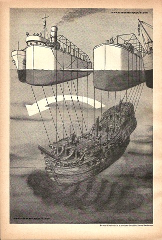 Salvamento de un Barco Sueco del Siglo XVII Con Túneles y Cables - Mayo 1960