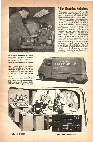 Taller Mecánico Ambulante - Marzo 1952