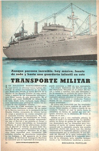 Transporte Militar de la Era Atómica - Enero 1953