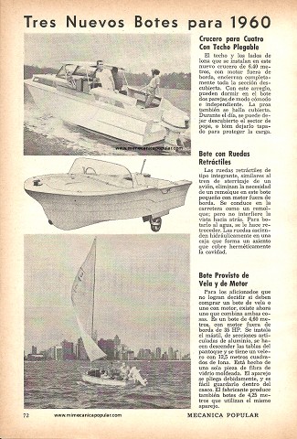 Tres Nuevos Botes para 1960 - Mayo 1960