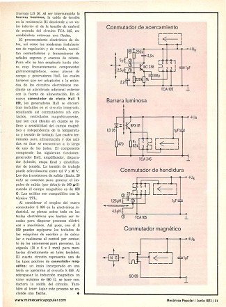 Nuevos circuitos integrados aplicables como conmutadores diversos - Junio 1973