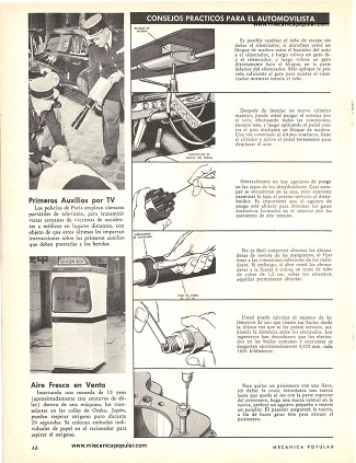Consejos prácticos para el automovilista - Mayo 1962