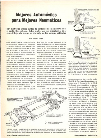 Mejores Automóviles para Mejores Neumáticos - Junio 1973