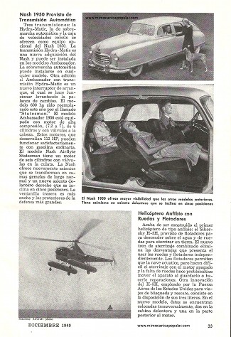 Nash 1950 provisto de transmisión automática - Diciembre 1949