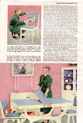 Moderno Juego de Comedor - Julio 1952