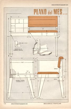 PLANO del MES. . . . . . Mueble para el Telefono - Abril 1953