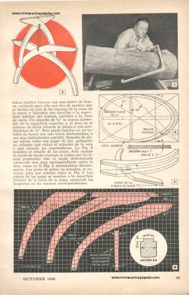 Mesa para el Café -Cortada diagonalmente de un tronco - Octubre 1948