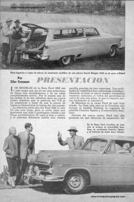 Presentación del Ford 1952 -Mayo 1952