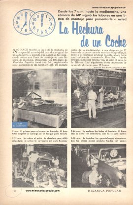 La Hechura de un Coche -Incluye un video - Abril 1956