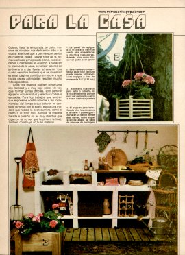 4 proyectos para la casa - Noviembre 1980