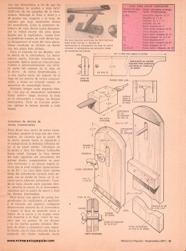 Cómo afilar sierras y serruchos - Septiembre 1977