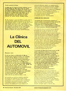 Clínica del Automóvil - Diciembre 1972