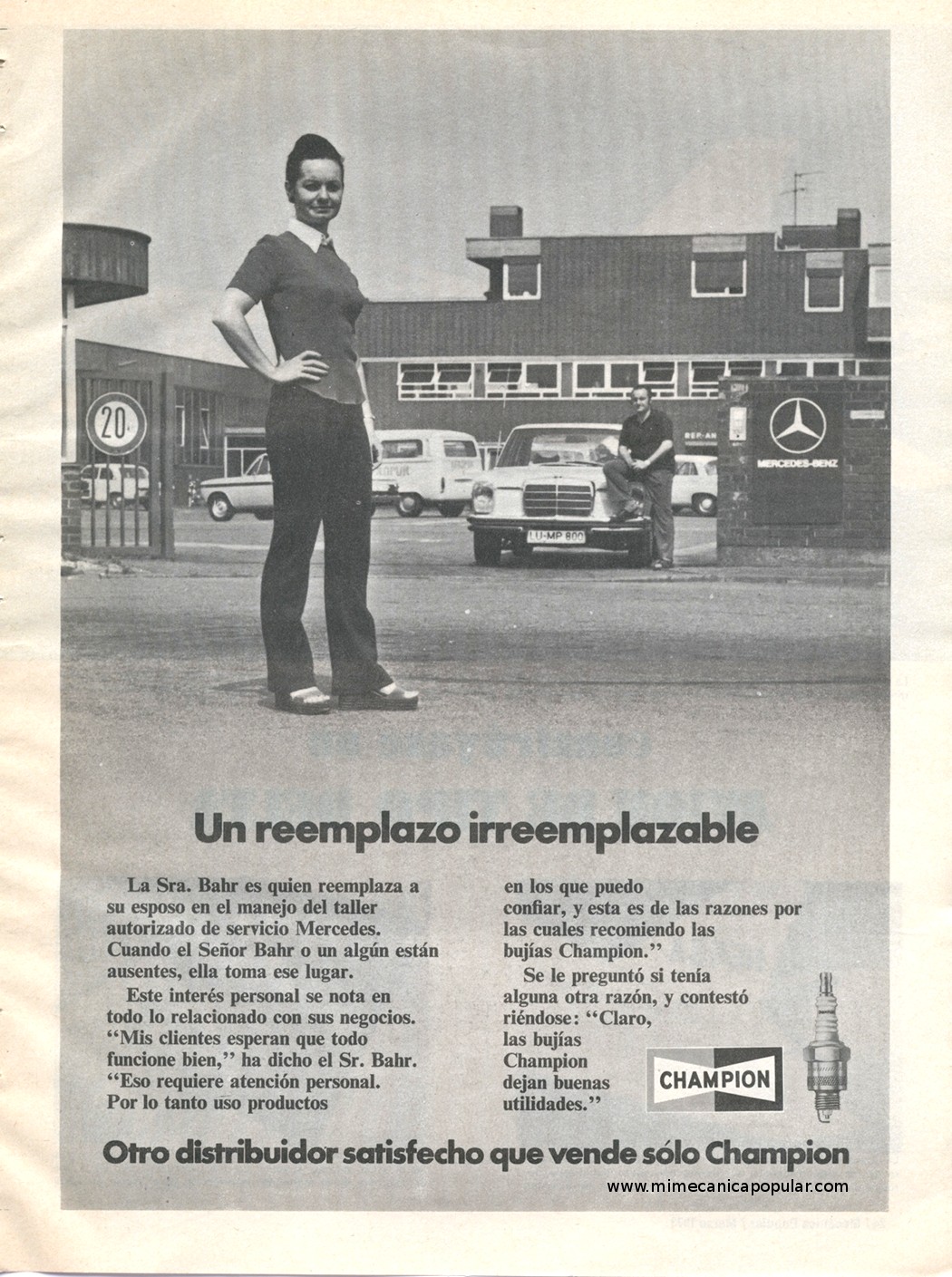 Publicidad - Bujías Champion - Marzo 1973