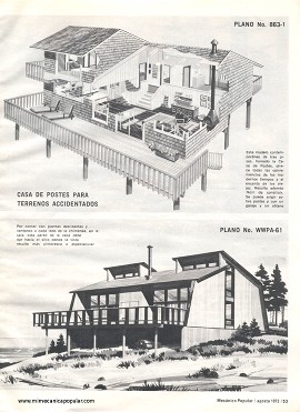 Casas de Vacaciones para Vivir Todo el Año - Agosto 1972